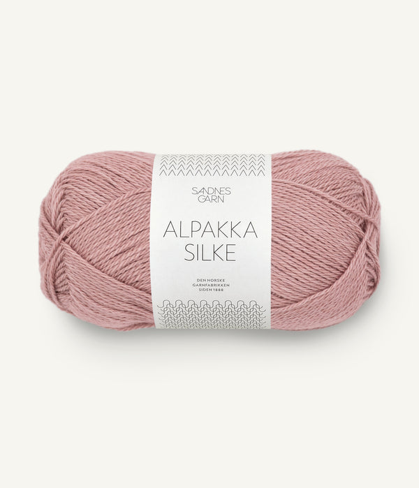 Sandnes Garn Alpakka Silke 4331 Dusty Pink – Garn aus 70 % Babyalpaka und 30 % Maulbeerseide