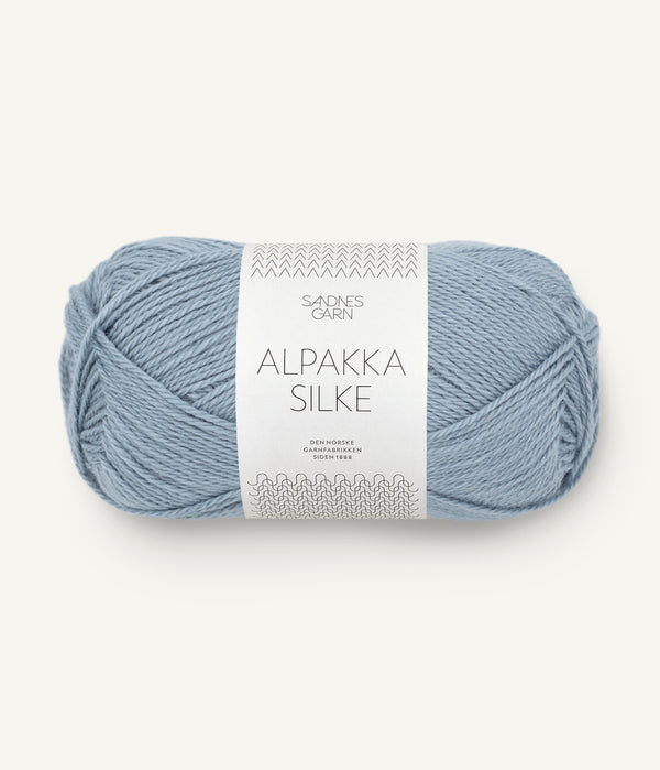 Sandnes Garn Alpakka Silke 6041 Dusty Blue – Garn aus 70 % Babyalpaka und 30 % Maulbeerseide