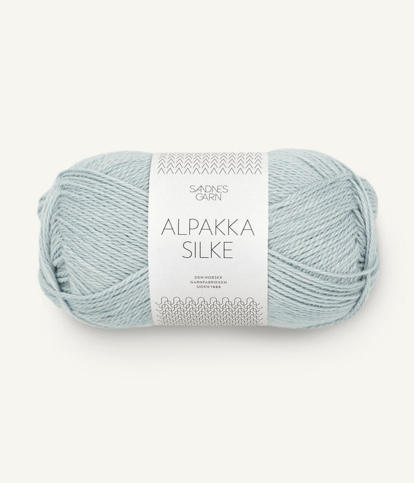 Sandnes Garn Alpakka Silke 7521 Light Grey – Garn aus 70 % Babyalpaka und 30 % Maulbeerseide