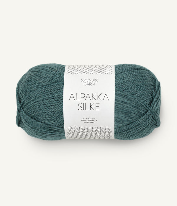 Sandnes Garn Alpakka Silke 7572 Petroleum – Garn aus 70 % Babyalpaka und 30 % Maulbeerseide