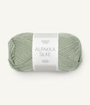 Sandnes Garn Alpakka Silke 8521 Dusty Light Green – Garn aus 70 % Babyalpaka und 30 % Maulbeerseide