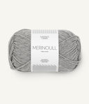 Sandnes Garn Merinoull 1042 Grey Mottled – Garn aus 100 % Superwash-Merinowolle