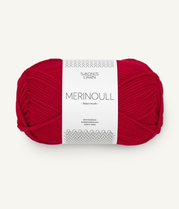 Sandnes Garn Merinoull 4219 True Red – Garn aus 100 % Superwash-Merinowolle