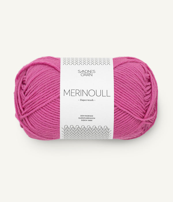 Sandnes Garn Merinoull 4628 Magenta – Garn aus 100 % Superwash-Merinowolle