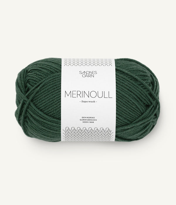 Sandnes Garn Merinoull 8581 Deep Forest Green – Garn aus 100 % Superwash-Merinowolle
