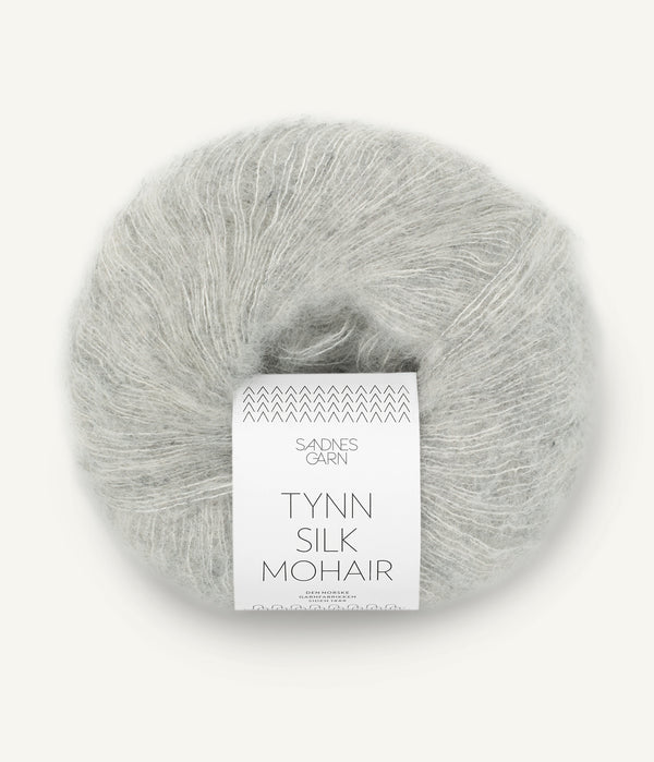 Tynn Silk Mohair 1022 light grey melange | Sandnes Garn