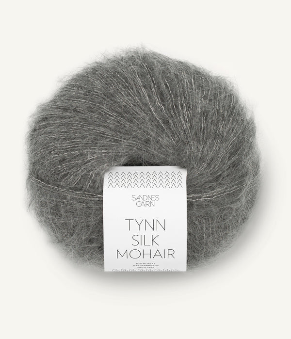 Tynn Silk Mohair 1053 dark grey melange | Sandnes Garn