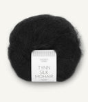 Sandnes Garn Tynn Silk Mohair 1099 Black – Garn aus 57 % Mohair, 28 % Seide und 15 % Wolle