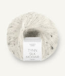 Sandnes Garn Tynn Silk Mohair 1199 Salt n Pepper Tweed – Garn aus 57 % Mohair, 28 % Seide und 15 % Wolle