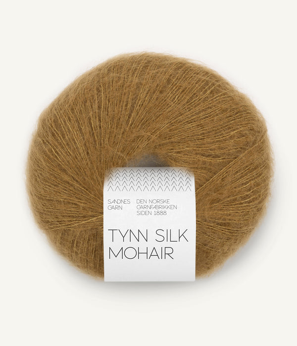 Sandnes Garn Tynn Silk Mohair 2152 Vintage Gold – Garn aus 57 % Mohair, 28 % Seide und 15 % Wolle