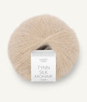 Sandnes Garn Tynn Silk Mohair 2650 Beige Mottled – Garn aus 57 % Mohair, 28 % Seide und 15 % Wolle