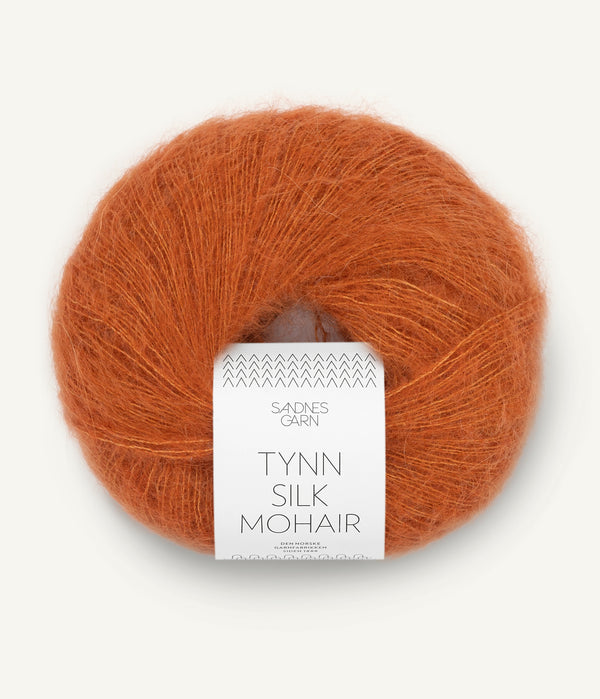 Sandnes Garn Tynn Silk Mohair 2745 Cognac – Garn aus 57 % Mohair, 28 % Seide und 15 % Wolle