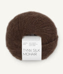 Sandnes Garn Tynn Silk Mohair 3091 Cacao Nibs – Garn aus 57 % Mohair, 28 % Seide und 15 % Wolle