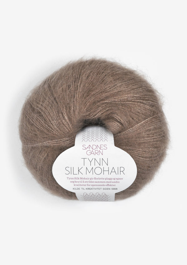 Sandnes Garn Tynn Silk Mohair 3161 Acorn – Garn aus 57 % Mohair, 28 % Seide und 15 % Wolle