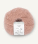 Sandnes Garn Tynn Silk Mohair 3511 Powder Pink – Garn aus 57 % Mohair, 28 % Seide und 15 % Wolle