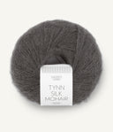 Sandnes Garn Tynn Silk Mohair 3800 Bristol Black – Garn aus 57 % Mohair, 28 % Seide und 15 % Wolle