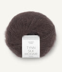 Sandnes Garn Tynn Silk Mohair 3880 Dark Chocolate – Garn aus 57 % Mohair, 28 % Seide und 15 % Wolle