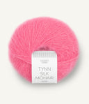 Sandnes Garn Tynn Silk Mohair 4315 Bubblegum Pink – Garn aus 57 % Mohair, 28 % Seide und 15 % Wolle