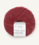 Sandnes Garn Tynn Silk Mohair 4353 Deep Burgundy – Garn aus 57 % Mohair, 28 % Seide und 15 % Wolle