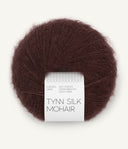 Sandnes Garn Tynn Silk Mohair 4381 Dark Fudge – Garn aus 57 % Mohair, 28 % Seide und 15 % Wolle