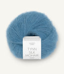 Sandnes Garn Tynn Silk Mohair 6042 Dark Sky Blue – Garn aus 57 % Mohair, 28 % Seide und 15 % Wolle