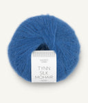 Sandnes Garn Tynn Silk Mohair 6044 Regatta Blue – Garn aus 57 % Mohair, 28 % Seide und 15 % Wolle