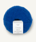 Sandnes Garn Tynn Silk Mohair 6046 Jolly Blue – Garn aus 57 % Mohair, 28 % Seide und 15 % Wolle