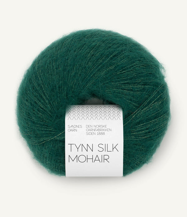 Sandnes Garn Tynn Silk Mohair 7772 Ran Forest – Garn aus 57 % Mohair, 28 % Seide und 15 % Wolle