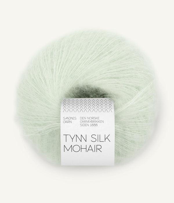 Sandnes Garn Tynn Silk Mohair 7911 Mint Green – Garn aus 57 % Mohair, 28 % Seide und 15 % Wolle