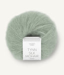 Sandnes Garn Tynn Silk Mohair 8521 Dusty Light Green – Garn aus 57 % Mohair, 28 % Seide und 15 % Wolle