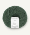 Sandnes Garn Tynn Silk Mohair 8581 Deep Forest Green – Garn aus 57 % Mohair, 28 % Seide und 15 % Wolle