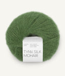 Sandnes Garn Tynn Silk Mohair 8753 Vineyard Green – Garn aus 57 % Mohair, 28 % Seide und 15 % Wolle