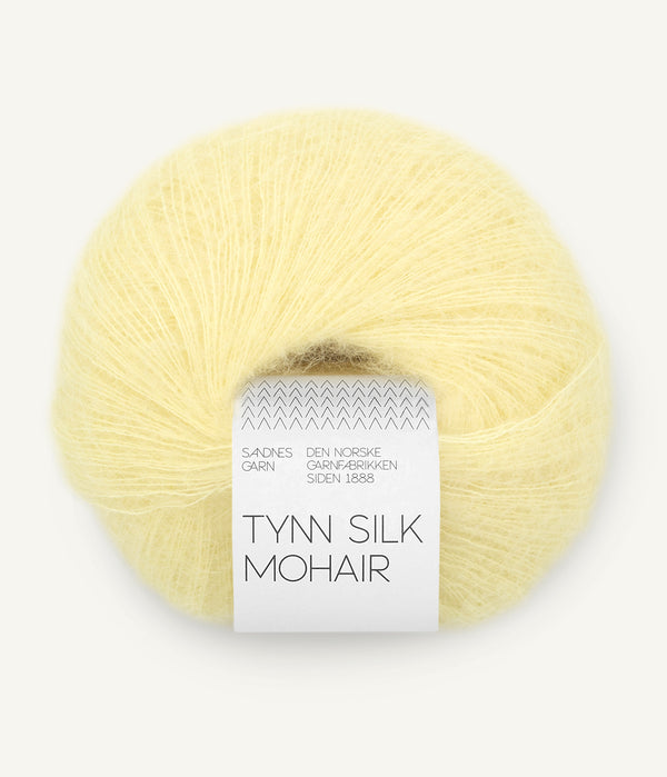Sandnes Garn Tynn Silk Mohair 9602 Lemonade – Garn aus 57 % Mohair, 28 % Seide und 15 % Wolle