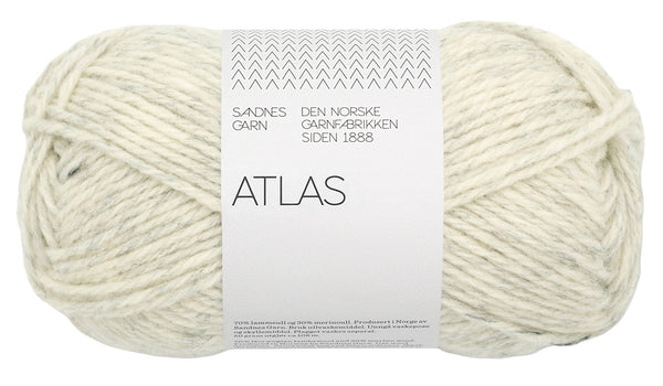 Sandnes Garn Atlas 1021 Ash Melange – Garn aus 70 % norwegischer Lammwolle und 30 % Merinowolle
