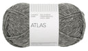 Sandnes Garn Atlas 1055 Dark Grey Melange – Garn aus 70 % norwegischer Lammwolle und 30 % Merinowolle