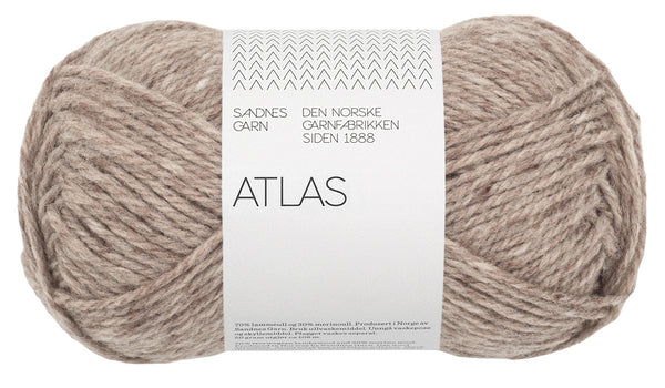 Sandnes Garn Atlas 2650 Beige Mottled – Garn aus 70 % norwegischer Lammwolle und 30 % Merinowolle