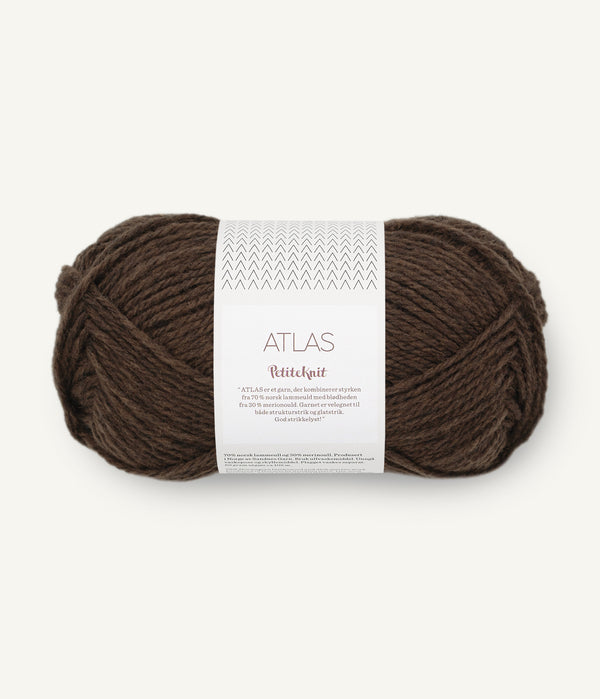 Sandnes Garn Atlas by PetiteKnit 2381 Coffee Melange – Garn aus 70 % norwegischer Lammwolle und 30 % Merinowolle