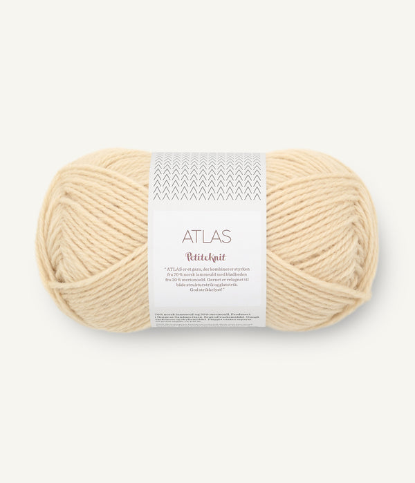 Sandnes Garn Atlas by PetiteKnit 2511 Almond – Garn aus 70 % norwegischer Lammwolle und 30 % Merinowolle