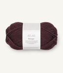 Sandnes Garn Atlas by PetiteKnit 4682 Velvet Fig – Garn aus 70 % norwegischer Lammwolle und 30 % Merinowolle