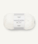Sandnes Garn Mandarin Petit 1002 White – Baumwollgarn aus 100 % Baumwolle