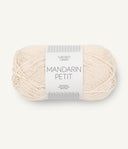Sandnes Garn Mandarin Petit 1012 Natural White – Baumwollgarn aus 100 % Baumwolle