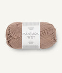 Sandnes Garn Mandarin Petit 3051 Iced Coffee – Baumwollgarn aus 100 % Baumwolle