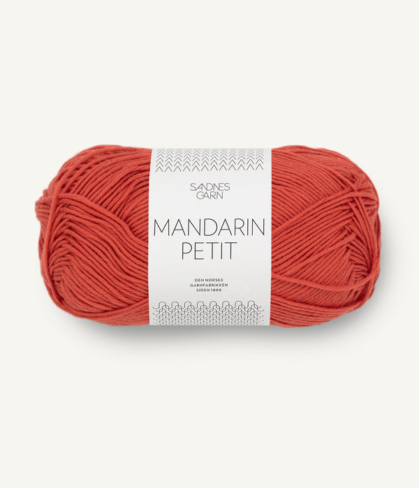 Sandnes Garn Mandarin Petit 3528 Chilli – Baumwollgarn aus 100 % Baumwolle