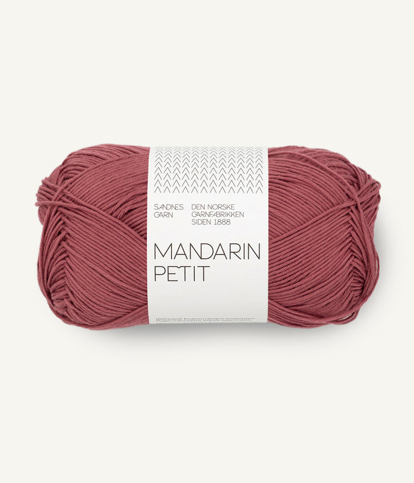 Sandnes Garn Mandarin Petit 4353 Rustic Rose – Baumwollgarn aus 100 % Baumwolle