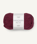 Sandnes Garn Mandarin Petit 4372 Deep Burgundy – Baumwollgarn aus 100 % Baumwolle