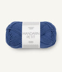 Sandnes Garn Mandarin Petit 5844 Medium Blue – Baumwollgarn aus 100 % Baumwolle