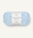 Sandnes Garn Mandarin Petit 5930 Light Blue – Baumwollgarn aus 100 % Baumwolle