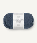 Sandnes Garn Mandarin Petit 6061 Dark Greyblue – Baumwollgarn aus 100 % Baumwolle
