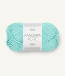 Sandnes Garn Mandarin Petit 7213 Turquoise Blue – Baumwollgarn aus 100 % Baumwolle