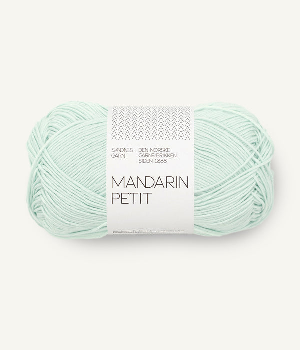 Sandnes Garn Mandarin Petit 7911 Mint Green – Baumwollgarn aus 100 % Baumwolle